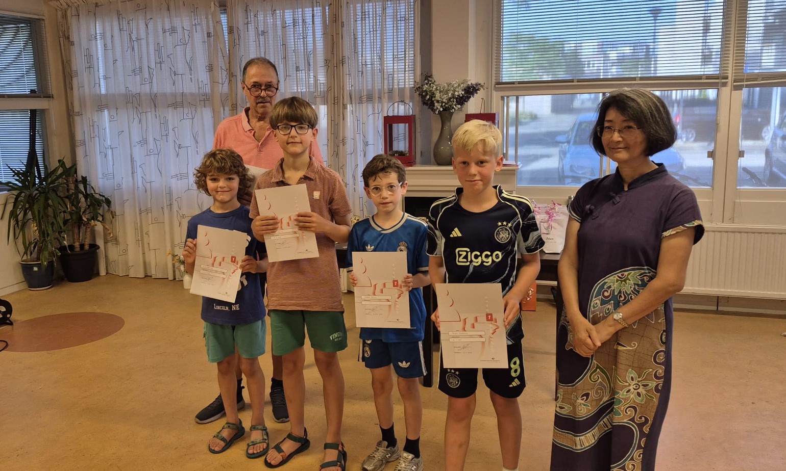 Diploma stap 1 voor Kalle-Pelle-Joseph-Jesper